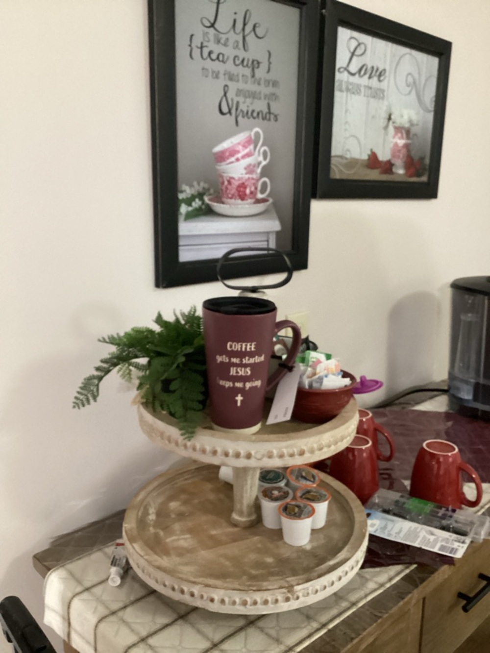 Coffee gets me started Jesus Keeps Me Going Mug - Picture 3 of 9